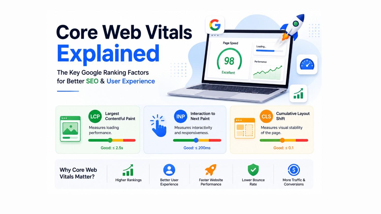 Core Web Vitals Explained: Why Website Speed Matters for SEO, User Experience & Conversions