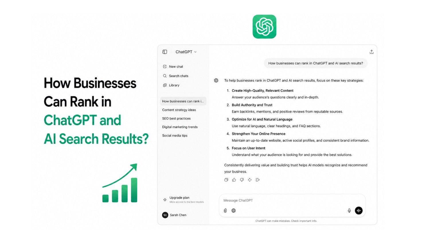 How Businesses Can Rank in ChatGPT and AI Search Results?