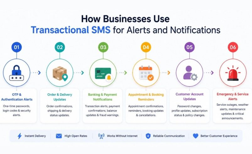 How Businesses Use Transactional SMS for Alerts and Notifications?