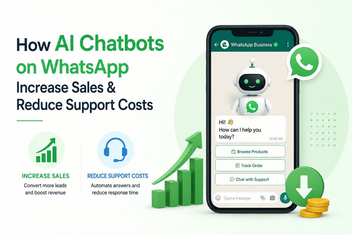 How AI Chatbots on WhatsApp Increase Sales & Reduce Support Costs: A Complete Guide for Modern Businesses