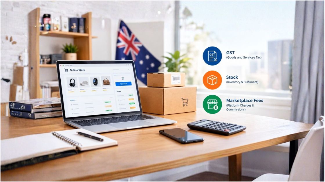 What Must Australian Online Sellers Track for GST, Stock and Marketplace Fees_