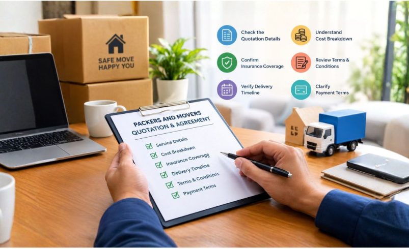 What Should You Check in a Packers and Movers Quotation and Agreement Before You Pay?