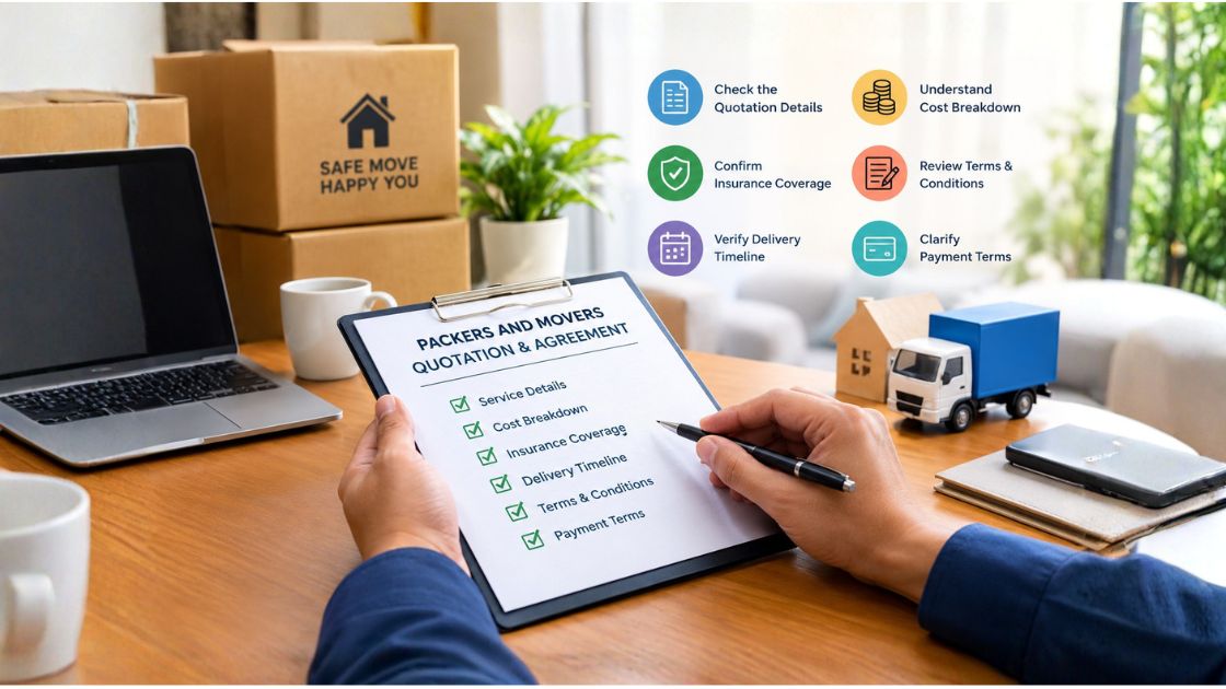 What Should You Check in a Packers and Movers Quotation and Agreement Before You Pay